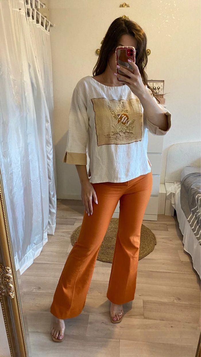 Pull en coton motif poisson