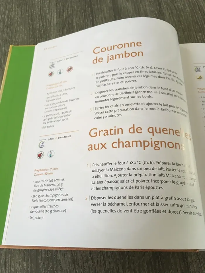 Livre de recettes WeightWatchers Saveurs et équilibre 150 recettes et menus - photo numéro 10