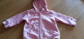 gilet sweat 6 mois rose kimadi