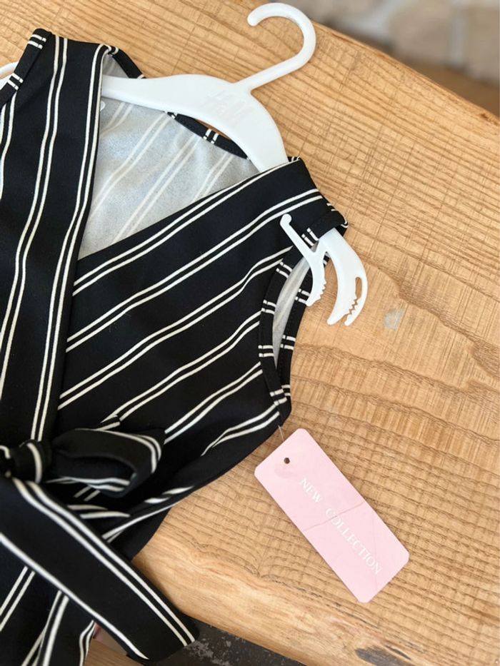 Combinaison combi d’été longue marine et blanche 6 ans New collection - photo numéro 2