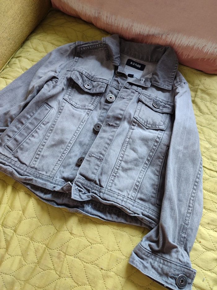 veste jean grise 6 ans