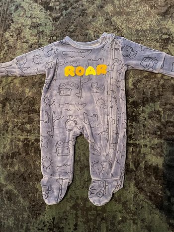 Pyjama velours 1 mois TEX
