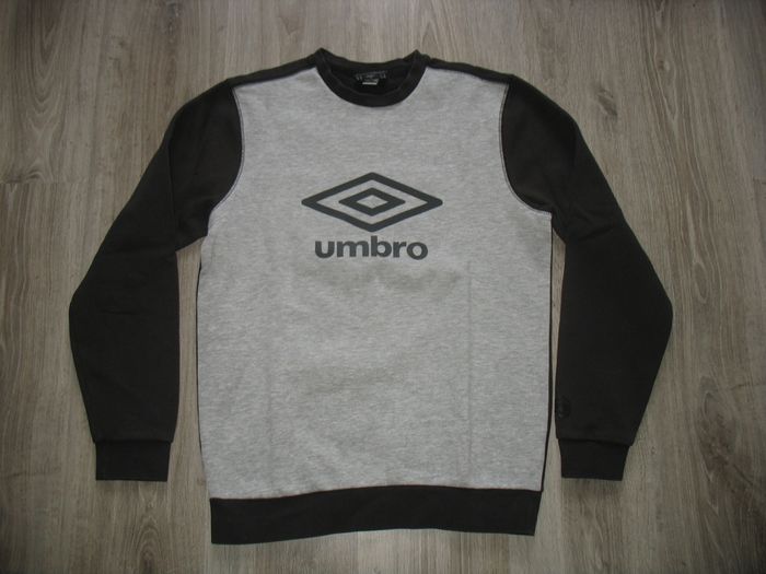 SWEAT SHIRT NOIR ET GRIS "UMBRO" - TAILLE S - n°02