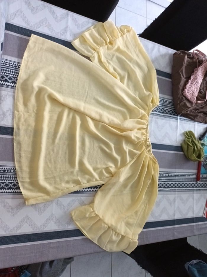 Blouse jaune poussin
