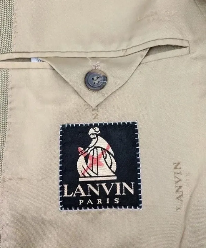 Veste à carreaux vintage - Lanvin Paris - 100% laine vierge - taille M - photo numéro 4