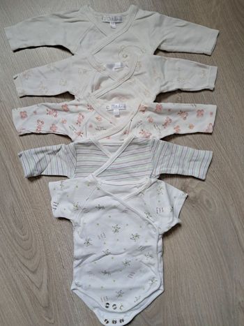 Lot de 5 bodies 50 cm