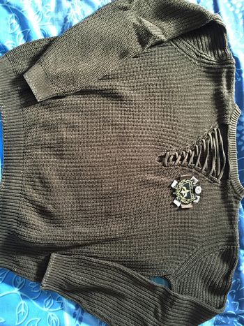 pull marron taille L