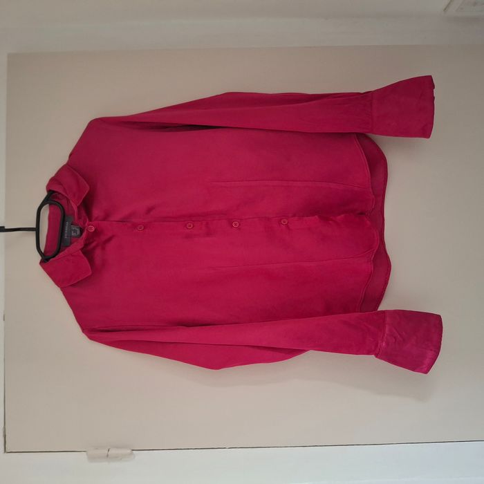 Chemise femme fuchsia effet satiné à manches longues - Taille 36 - Primark - photo numéro 2