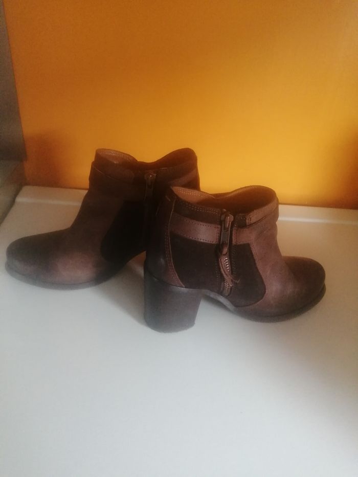 🌸Bottines cuir marron à talon Pointure 37 "Levi's" 🌸 - photo numéro 2