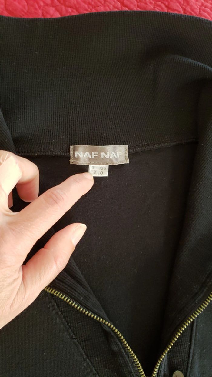 Haut Naf Naf noir, à col roulé à fermeture éclair - photo numéro 4