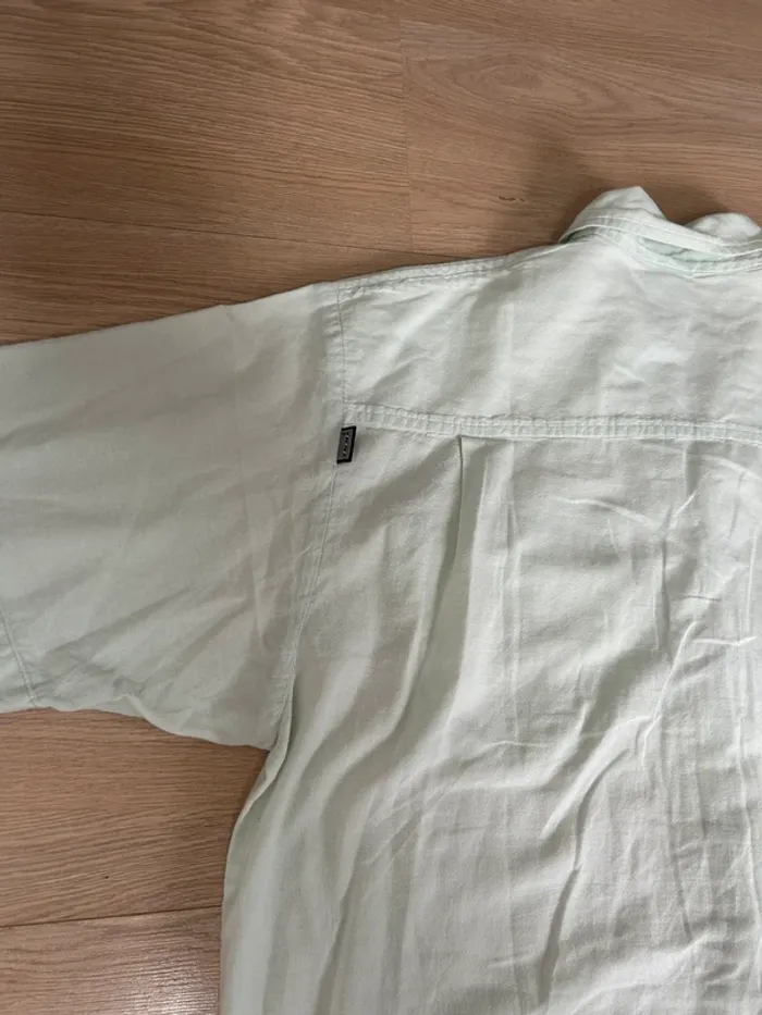 Chemise Vintage DDP Y2K menthe claire/beige taille XL tendance - photo numéro 10