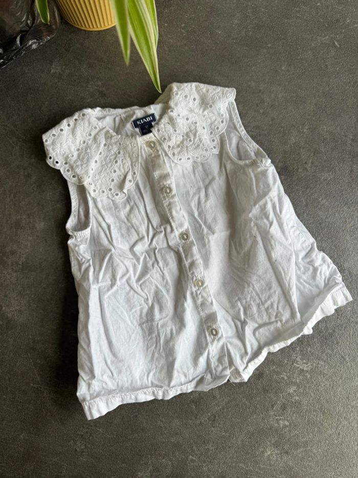 Chemise col broderie