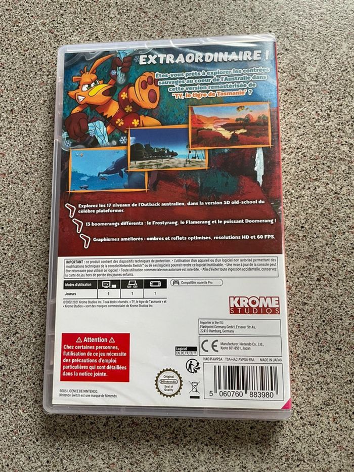 Jeu de Switch Ty The Tasmanian Tiger Neuf - photo numéro 2
