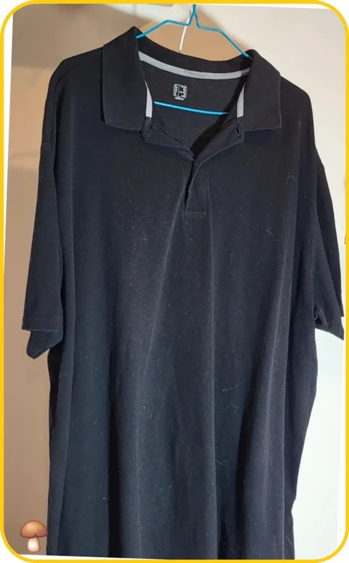 Polo noir Oxylane - 3XL - Très bon état - photo numéro 2