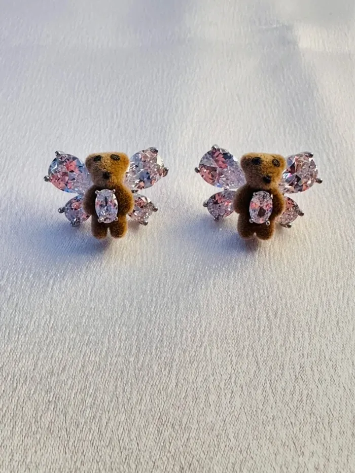 Boucles d’oreilles Ourson coréen