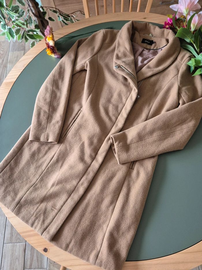 Manteau marron clair only taille M