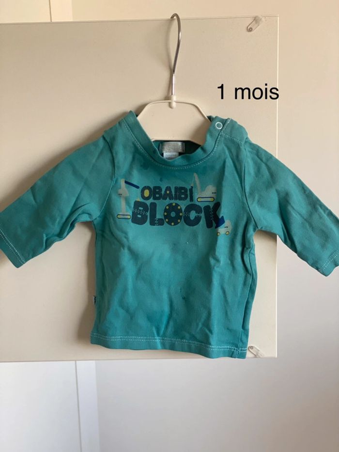 Tee shirt 1 mois