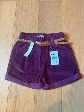 Neuf - Short velours Gemo