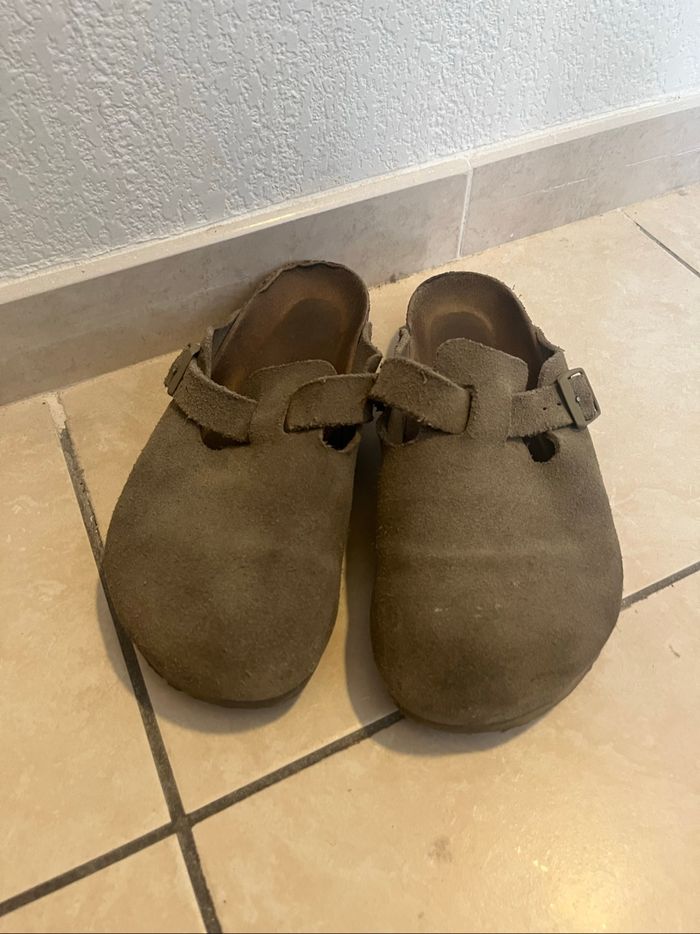 Birkenstock Boston taille 40 verte kaki - photo numéro 2