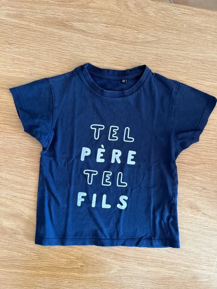 T-shirt Tel Père Tel Fils 4 ans
