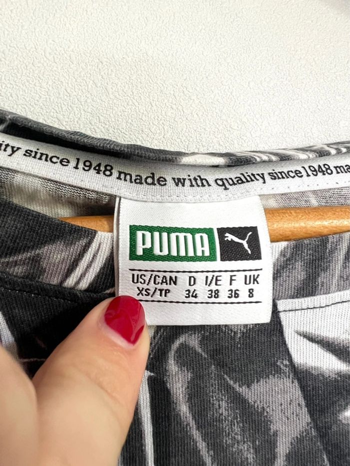 T-shirt de sport Puma noir et blanc - photo numéro 4