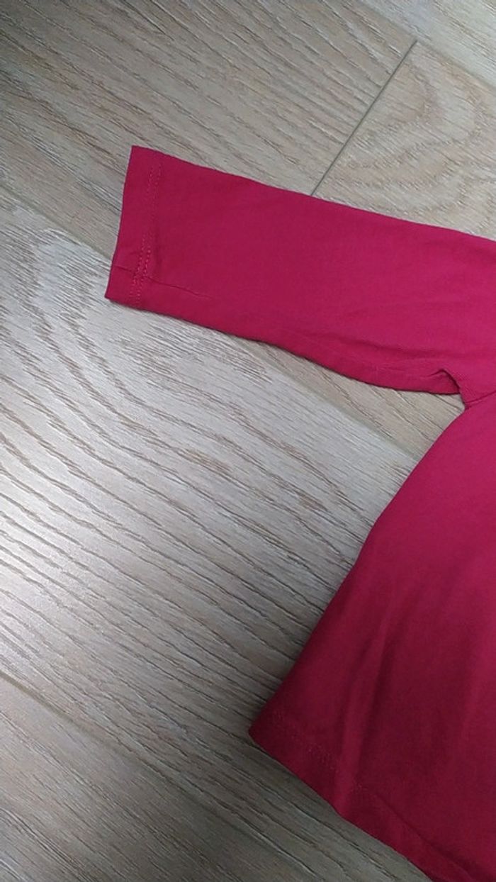 Sous pull rose fushia 6 mois - photo numéro 3