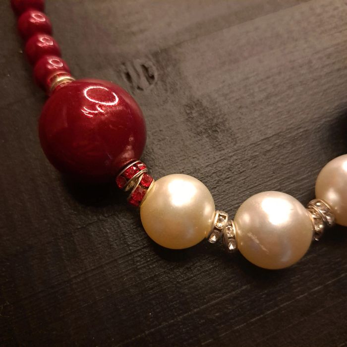 Collier ras de cou bleu blanc rouge - photo numéro 8