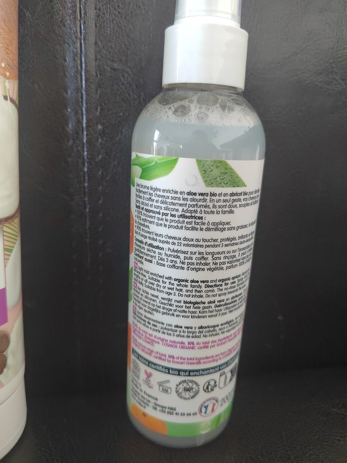 Routine démêlant spray et crème coslys vegan - photo numéro 5