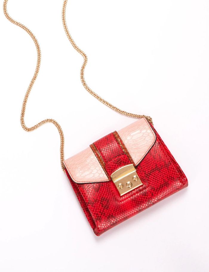 Sac bandoulière croco Morgan