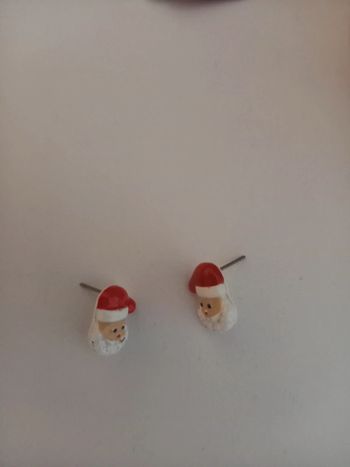 👻boucle d oreilles pere noel👻