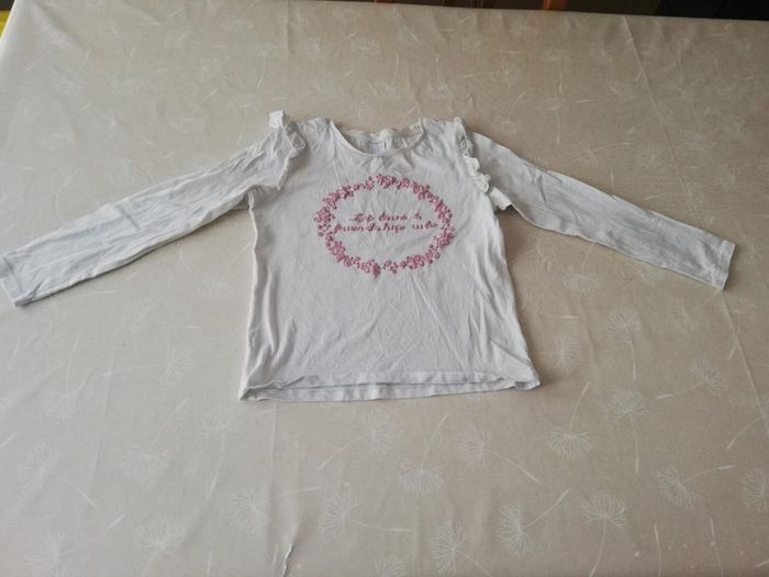 TS manches longues écru 140 cm palomino neuf