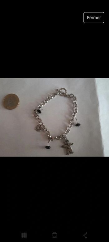 Magnifique bracelet breloques vintage