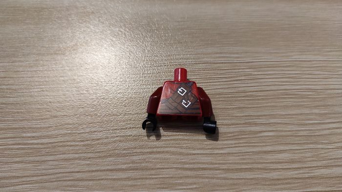 Torse Ninjago en corde marron 6151533 pièce détachée personnage Lego #C21 - photo numéro 2