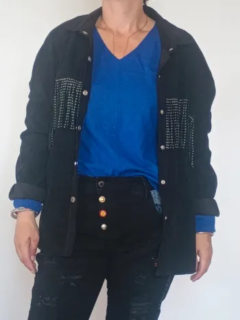 Veste Cache Cache à franges et strass – Taille 42