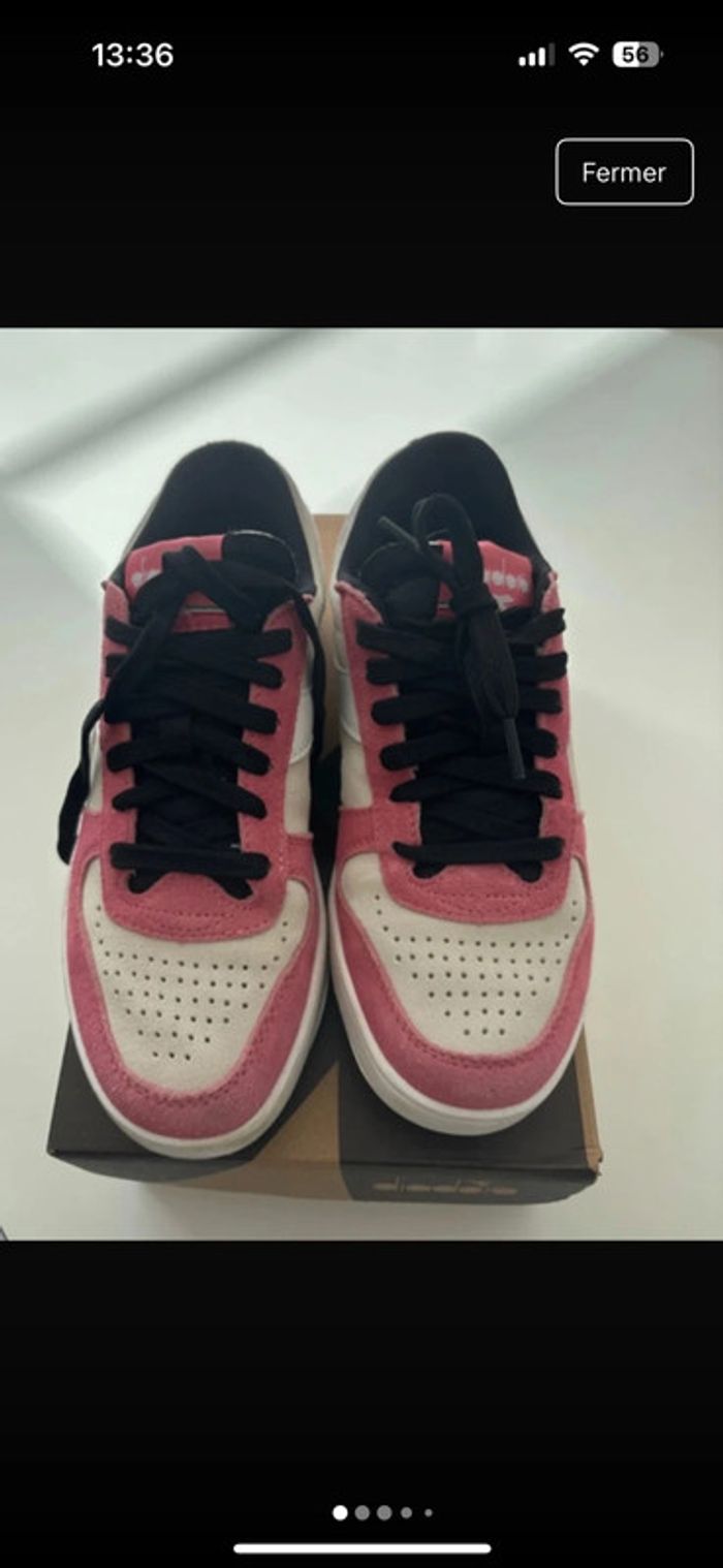 Baskets Diadora rose – Taille 38 – Neuf sans étiquette - photo numéro 3