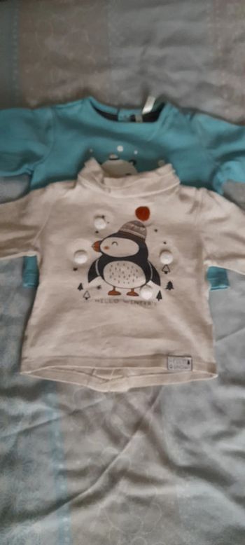 Lot de 2 maillots à manches longues