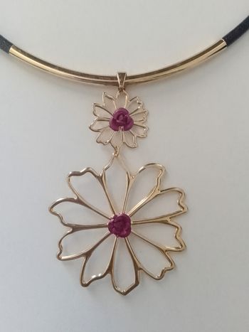 Collier en corde + pendentif élégant