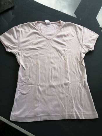 tee shirt rose 38/40