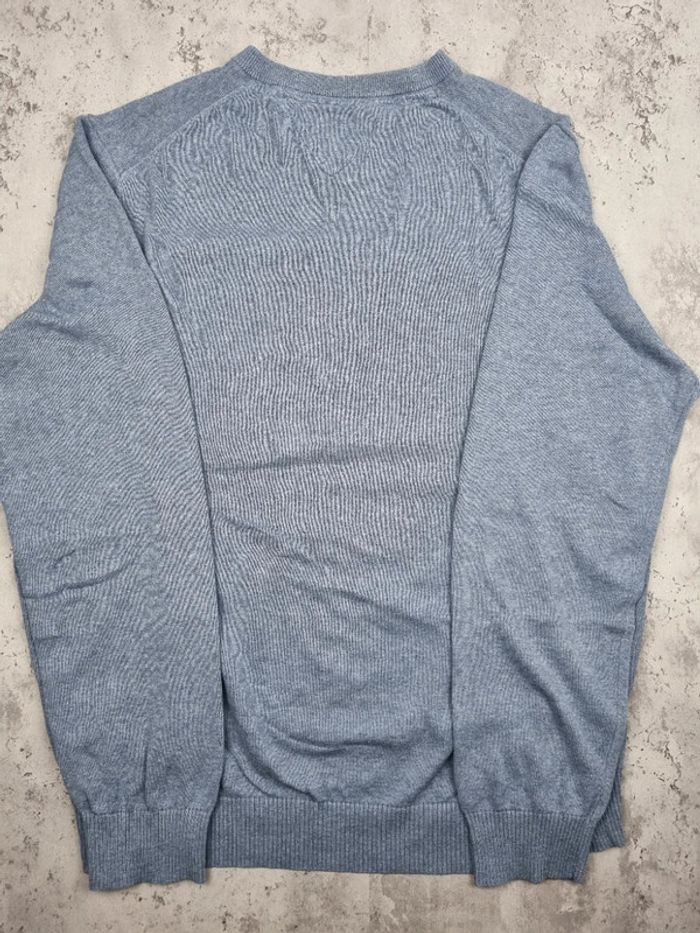 Pull col V Tommy Hilfiger bleu clair – Taille XL Homme - photo numéro 4