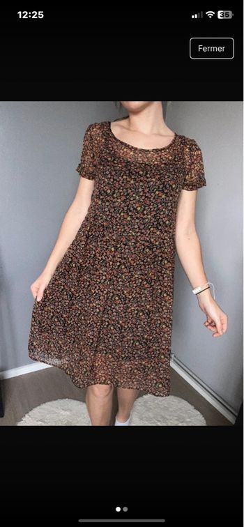 Robe noir marron ddp taille 36