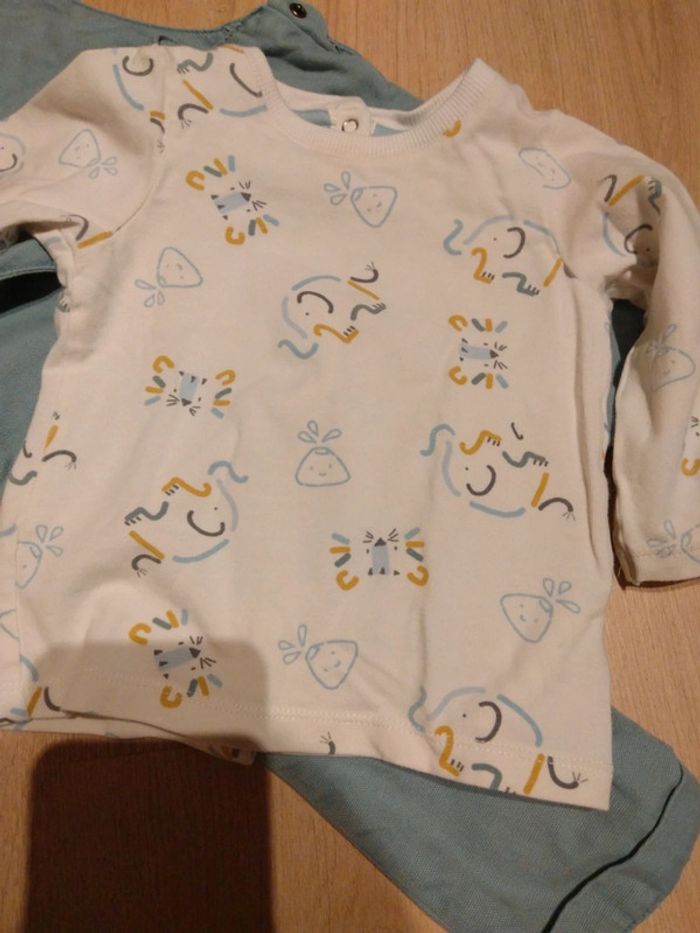 Ensemble salopette tee shirt ML orchestra 6mois - photo numéro 8