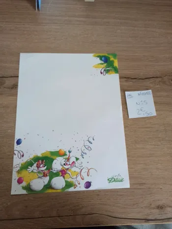 Papier à lettre Diddl édition France 5 2,50€