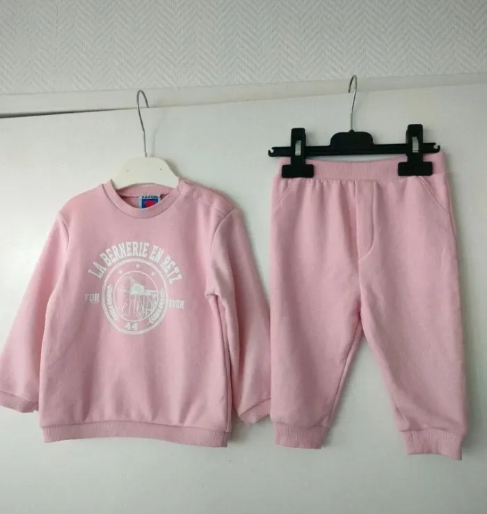 (a) ensemble rose La Bernerie taille 2ans - photo numéro 2