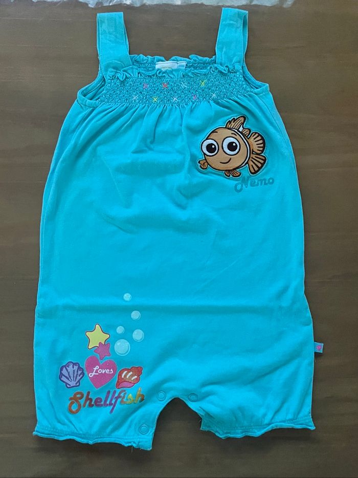 Combishort turquoise Nemo Disney 18 mois - photo numéro 2