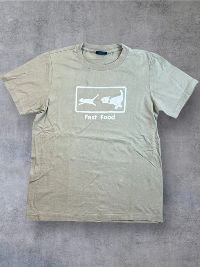 T-shirt, Imprimé, Kaki, M (1520)