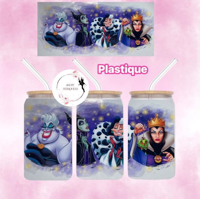 Villains UV DTF - Gobelet en plastique