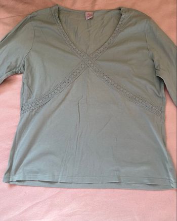 Pull col V camaïeu XL