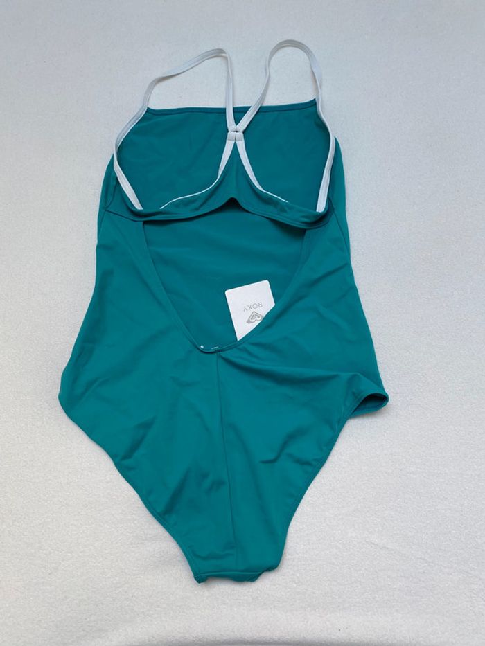 Maillot de bain une pièce natation Roxy S turquoise - photo numéro 2