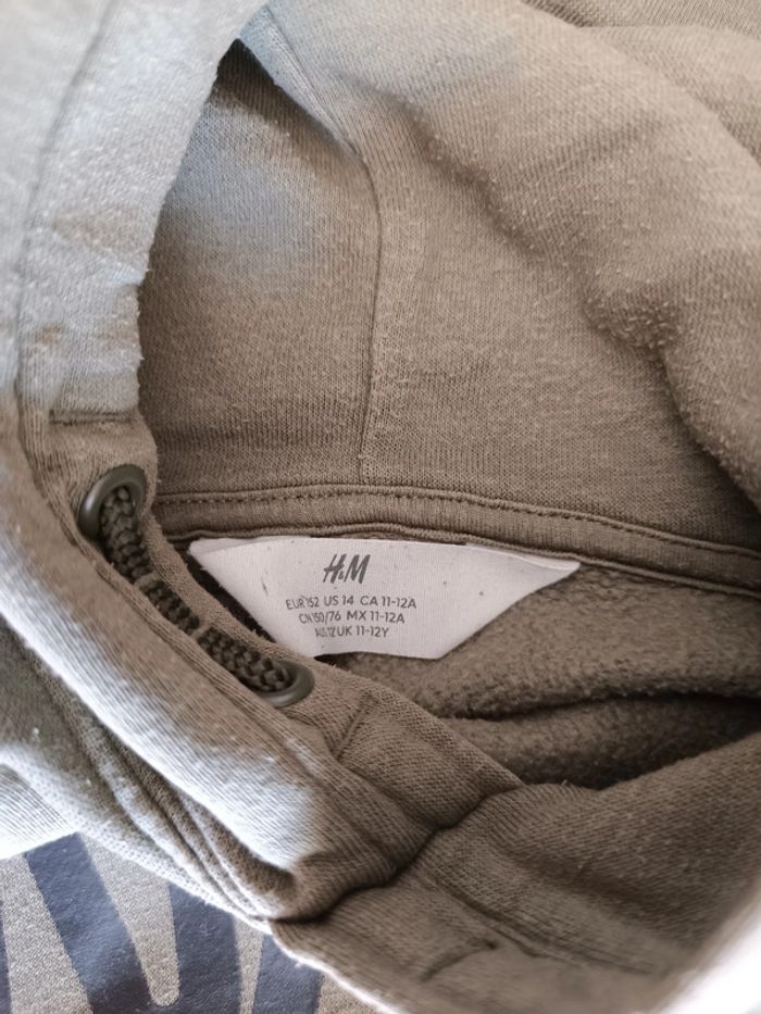 Sweat à capuche NASA H&M taille 12 ans - photo numéro 2
