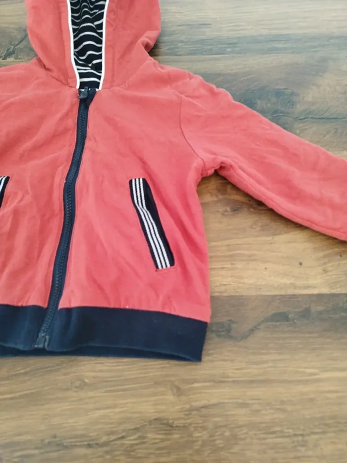 Veste zippée réversible "Terre de Marins" - Taille  18 mois (81 cm) - photo numéro 5